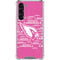 NFL Arizona Cardinals Pink Blast Galaxy S24 FE Clear Case